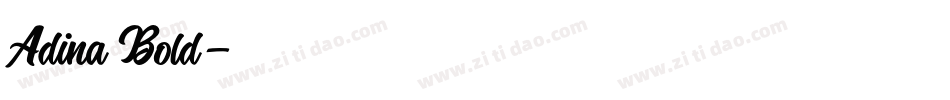 Adina Bold字体转换